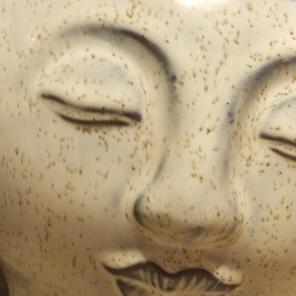 2 PIECE FACE POT SET... GREAT FOR CELL PHONES ..REMOTES ... PLANTS ... - Picture 6 of 8